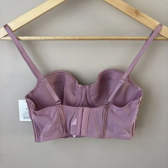 Auden Satin Lightly Lined Lingerie Corset Women’s Small - Picture 5 of 6